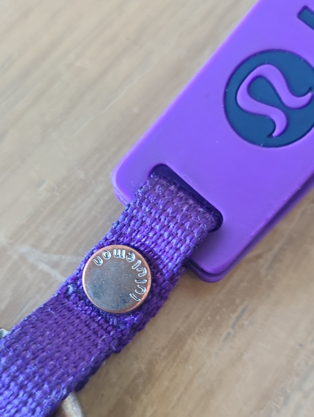 Lululemon Purple Keychain Wristlet with Carabiner - Picture 5 of 5